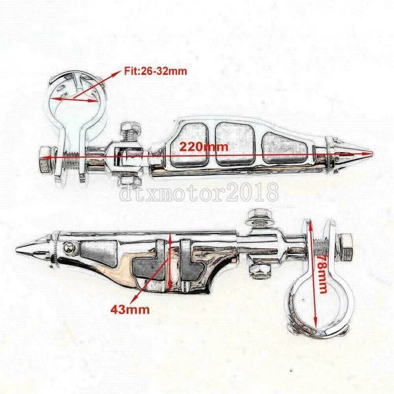 1" 1-1/4" Foot Pegs Rest Clamps For Suzuki Intruder VS 700 750 800 1400 1500 Foto 2 de 4