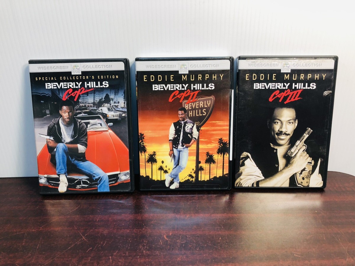 BEVERLY HILLS COP 1 2 3 Movie Collection Trilogy Discs DVD Eddie