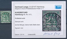 Hamburg 2 1/2 Schilling Wappen 1864 Michel 9 Befund (S23126)