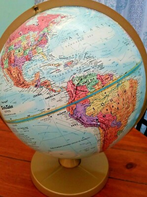 VTG REPLOGLE 12'' Globe Raised TERRAIN World Nation Series EXCELLENT CONDITION!