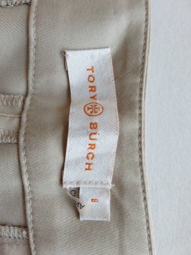 Tory Burch Women Pants 8 (32" W) Tan Career Dress Stretch 26" Ins. Side Zip - Picture 5 of 10