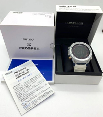 SEIKO PROSPEX LAND TRACE SBEM007 Men's Watch Solar Digital w/Box Tested
