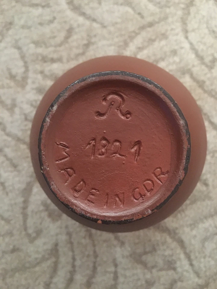 Keramik Ton Vase Krug mit 2 Henkeln Vintage DDR R. 182/1 Made in GDR - Bild 4 von 4