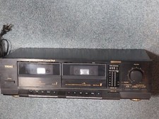 TEAC Vintage W-350 Stereo Double Cassette Deck/Player Tested and Works