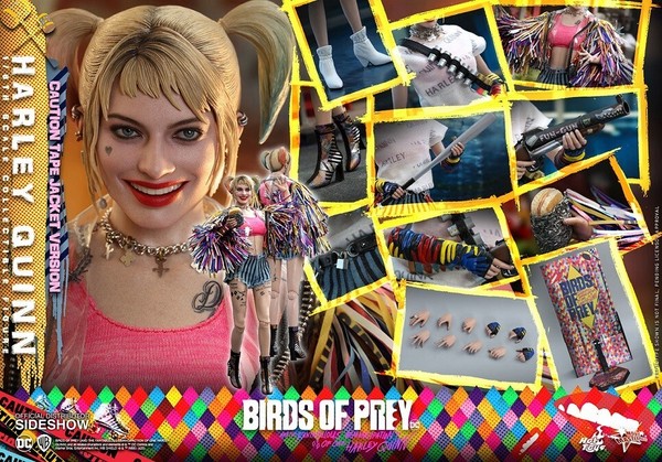 Dc Comics - Birds Of Prey - Harley Quinn Caution Tape Jacket 1:6 Figure-image