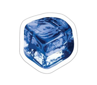 Ice Cube Sticker Decal