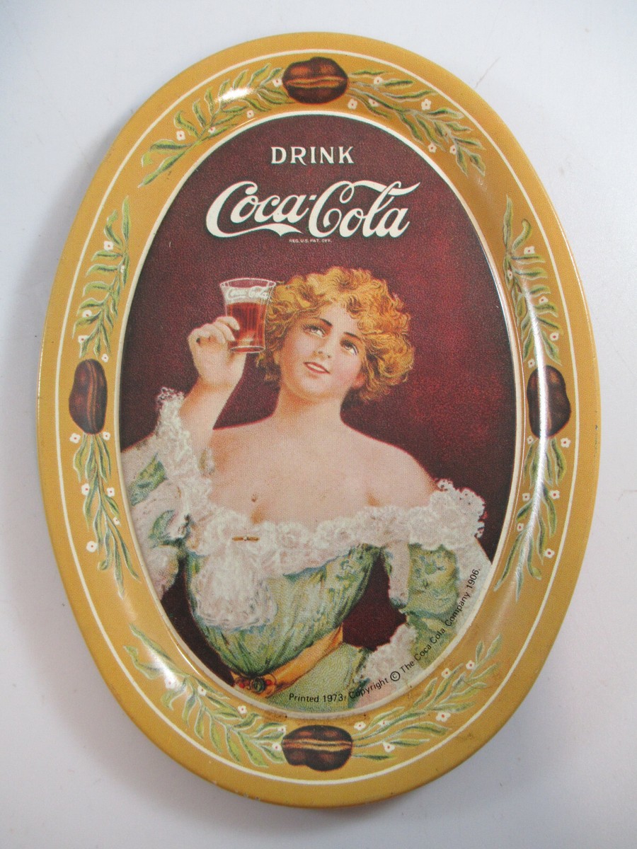 Coca-Cola Vintage 1973 Reproduction Change Tray 1907 Relieves