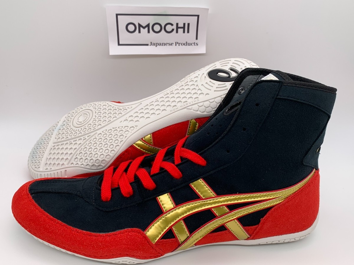ASICS Wrestling Shoes 1083A001 EX-EO TWR900 Color BLK x RED x GLD