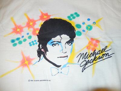 VTG MICHAEL JACKSON - VICTORY TOUR 1984 CONCERT T-SHIRT MEDIUM