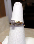10K Yellow Gold 9 Diamond heart Ring Size 7 — photo 4