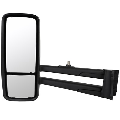 For Kenworth T680 T880 W990 Door Mirror Black Power Heated w/Arm