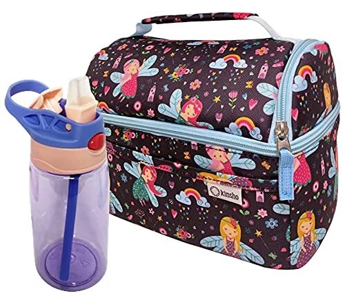  Lunch Box for Toddler Girls with Water Bottle