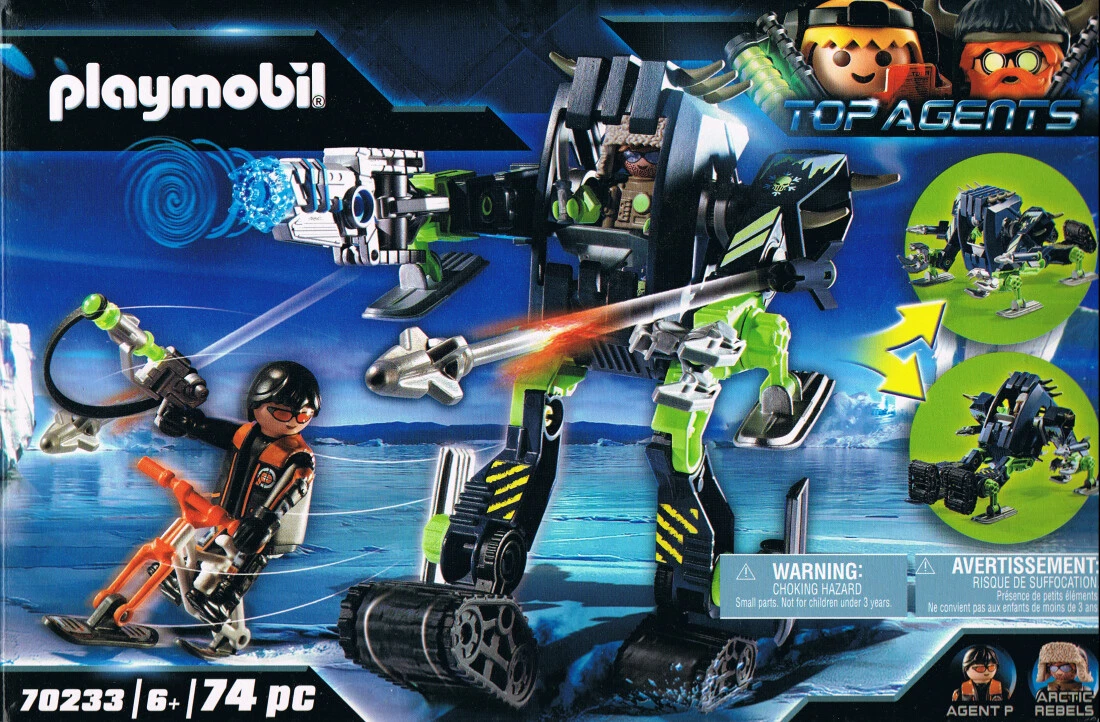 Playmobil 70233 Arctic Rebels Eisroboter Top Agents Neuware
