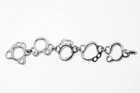23 GRAMS LADIES 925 STERLING SILVER ITALIAN HANDMADE RODINATED BRACELET RRP £149!