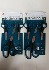 2-Pack Stainless Steel Scissors Set 2 set 6 scissors in total 