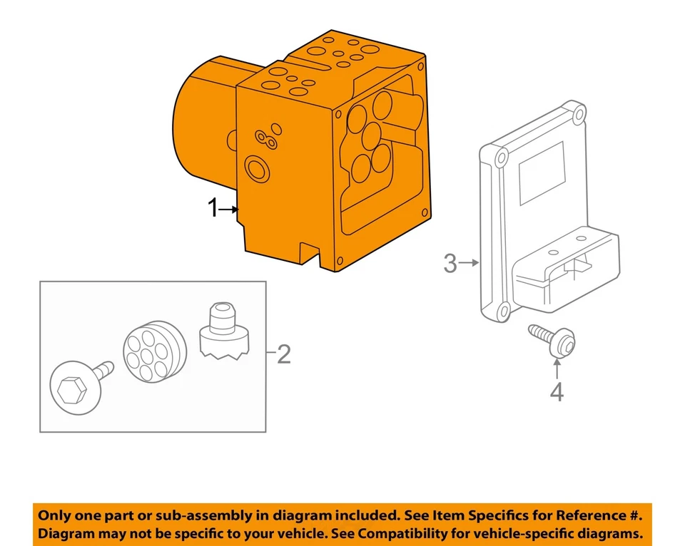 Conjunto de bomba y motor ABS usado se adapta a: Cadillac Cts 2013 montaje base grado A Foto 3 de 4