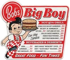 Bob'S Big Boy Menu Great Food Fun Times Metal Sign - Vintage Bob'S Big Boy Sign
