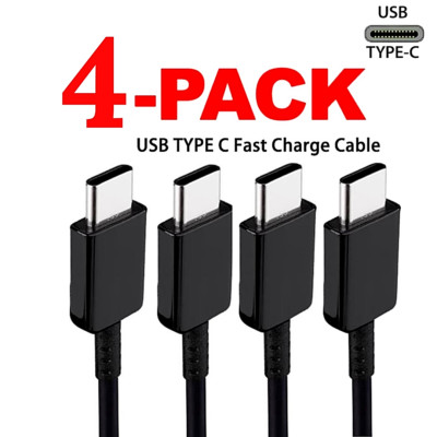 4X Cable para Samsung Galaxy S8 S9 S10 Plus Cargador tipo C Cable de datos LOT 