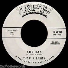 THE F.J. BABIES-She Has & The Moon Came Down-Rare Northern Soul DJ 45-APT #2506