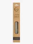 Metal Straws Stainless Steel Reusable Drinking 4 Straw Set with Cleaning Brush