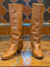 80s 90s Vintage Frye Boots Caramel Leather Knee High Women?s Size 7M Hardly Worn
