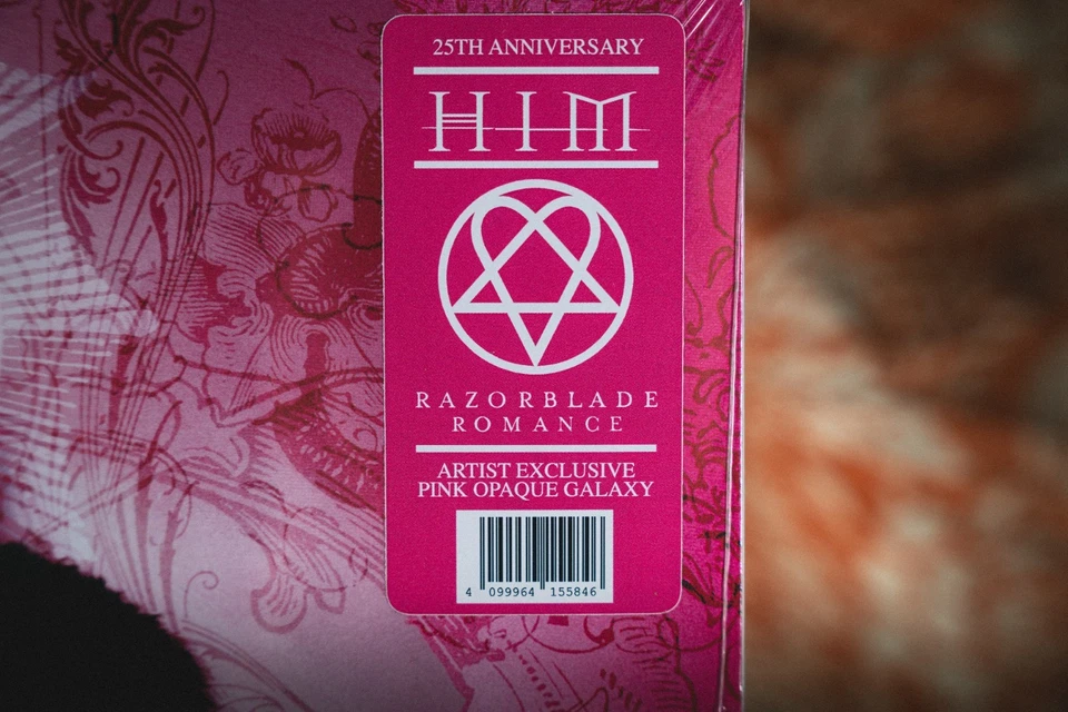 SEALED HIM Razorblade Romance PINK OPAQUE GALAXY vinyl love metal dark light LP - Image 4 of 4