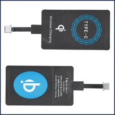 2PCS Adaptateur sans fil de type C Récepteur de charge portable Réceptrice sans fil pour...