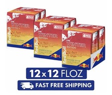 12 Pack Red Bull Winter Edition Energy Drink, Fuji Apple & Ginger, 12oz Cans