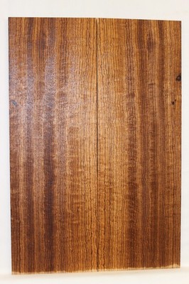 Figured quarter sawn zebrawood guitar drop top.