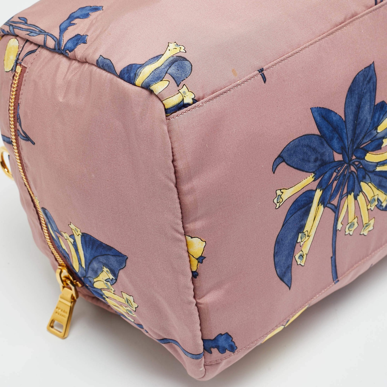 Prada LilacMulticolor Faille Nylon Satchel thumbnail 12