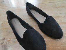 PAIR LADIES BLACK PRIMARK FLAT SHOES UK SIZE 5 #627