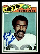 1977 Topps Football #512 Richard Caster Signed Autograph (no COA) *e1