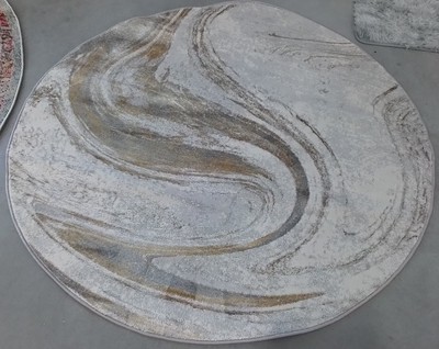 GREY / GOLD 5'-0'' x 5'-0'' Flaw in Rug, Reduced Price 1172776381 ORC617H-5R