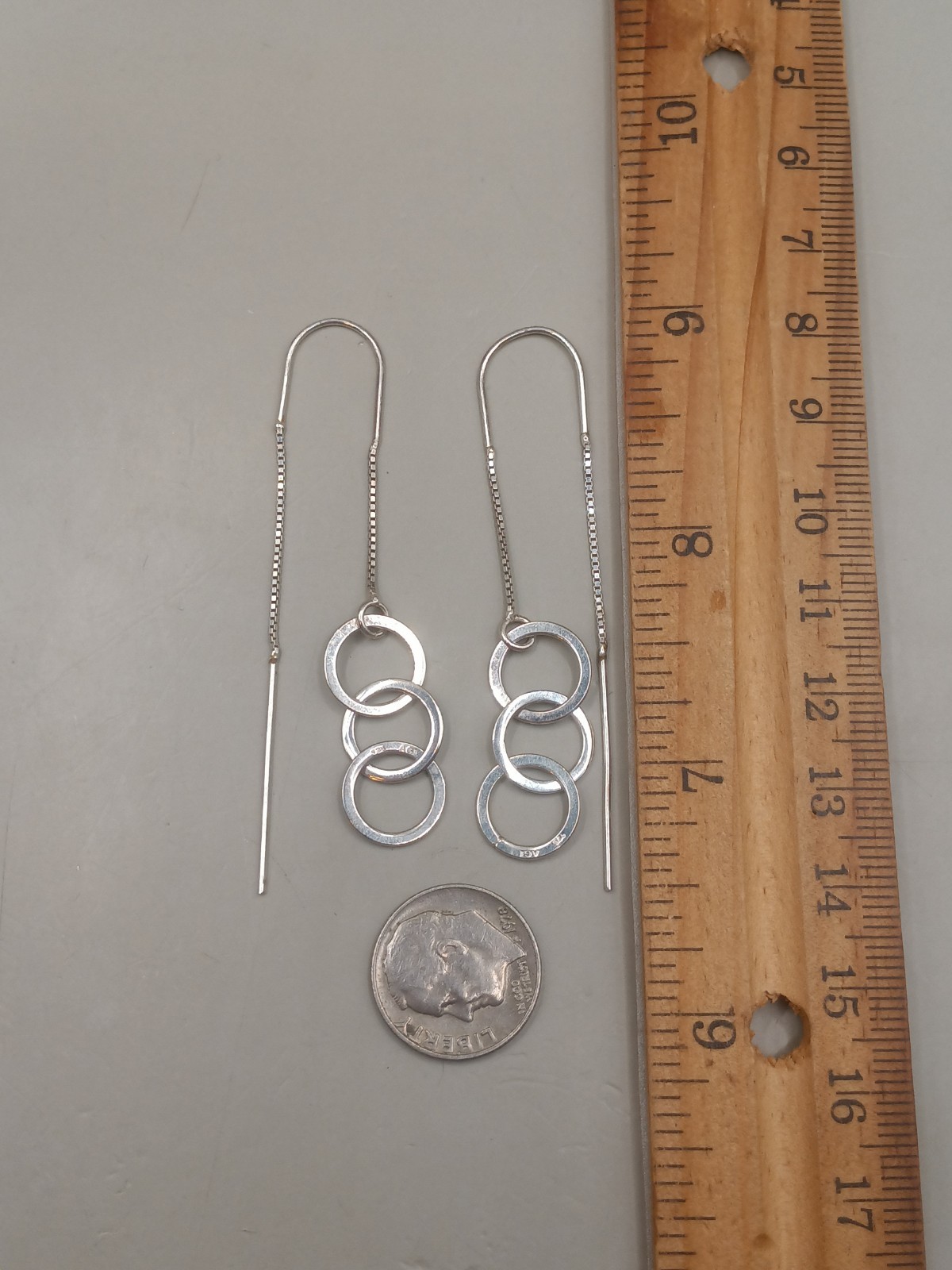 AGI 925 sterling Silver Threader Interlocking Cir… - image 2