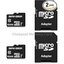 INLAND Micro Center 32GB Class 10 MicroSDHC Flash Memory Card with Adapter