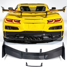 Carbon Fiber Rear Trunk Spoiler Highkick Wing For Chevrolet Corvette C8 20-26 Carbon Fiber Rear Trunk Spoiler Highkick Wing For Chevrolet Corvette C8 20-26