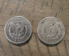 2 1921 Morgan Silver Dollar $1 Coins - Morgan $1 Denomination - Uncertified