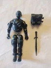 1985 Hasbro G.I. Joe ARAH Snake Eyes V2 Commando 3.75 Figure W/ BACKPACK & SWORD