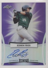 2017 Leaf Metal Draft Purple 9/15 Edwin Rios #BA-ER1 Auto h2f