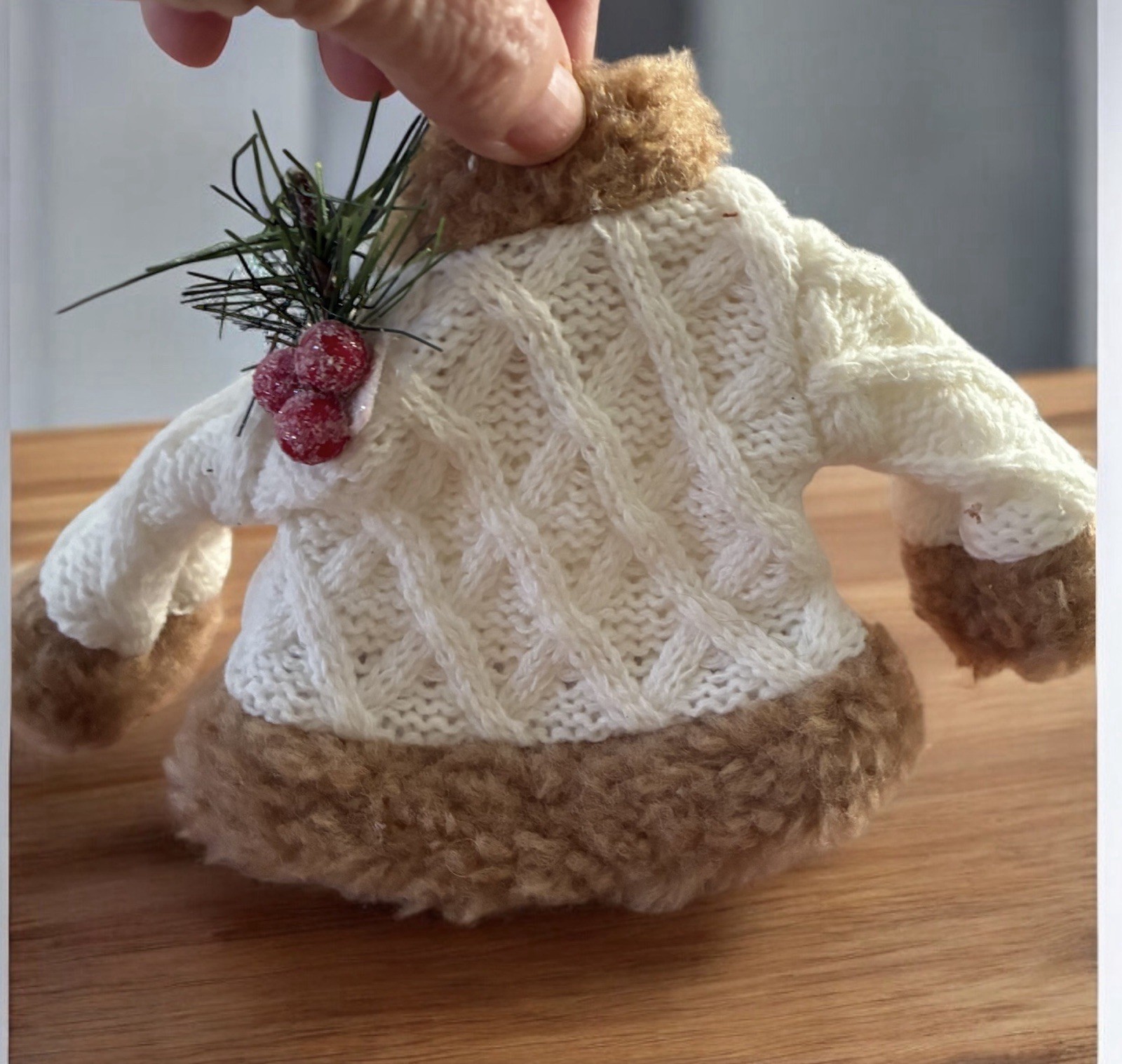 St Nicholas Square Rustic Wonder Fair Isle Sweater Christmas Ornament NEW