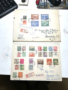 Germany to USA 1948 Soviet Zone Registered Cover Postage Leipzig DDR Europe