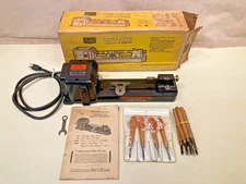 Vintage Sears 572.25141 mini-lathe w/box,manual & extras (Made in USA)