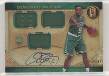 2016 Panini Gold Standard Rookie Jersey Triple 71/99 Demetrius Jackson Auto 6fs