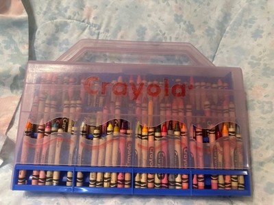 Vintage 1992 Crayola 96 Crayon Carrying Case With Sharpener Binney Smith USA