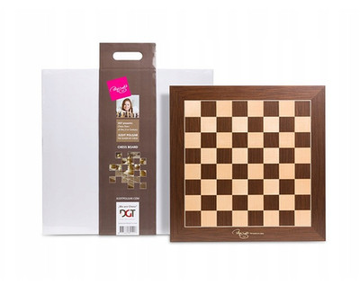 Große Professionell Turnier Judit Polgar Deluxe Holz Schachbrett 55x55cm
