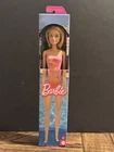 Barbie Beach Doll Blond Hair Blue Eyes Wearing Pink Palm Tree Print Swimsuit NIP
