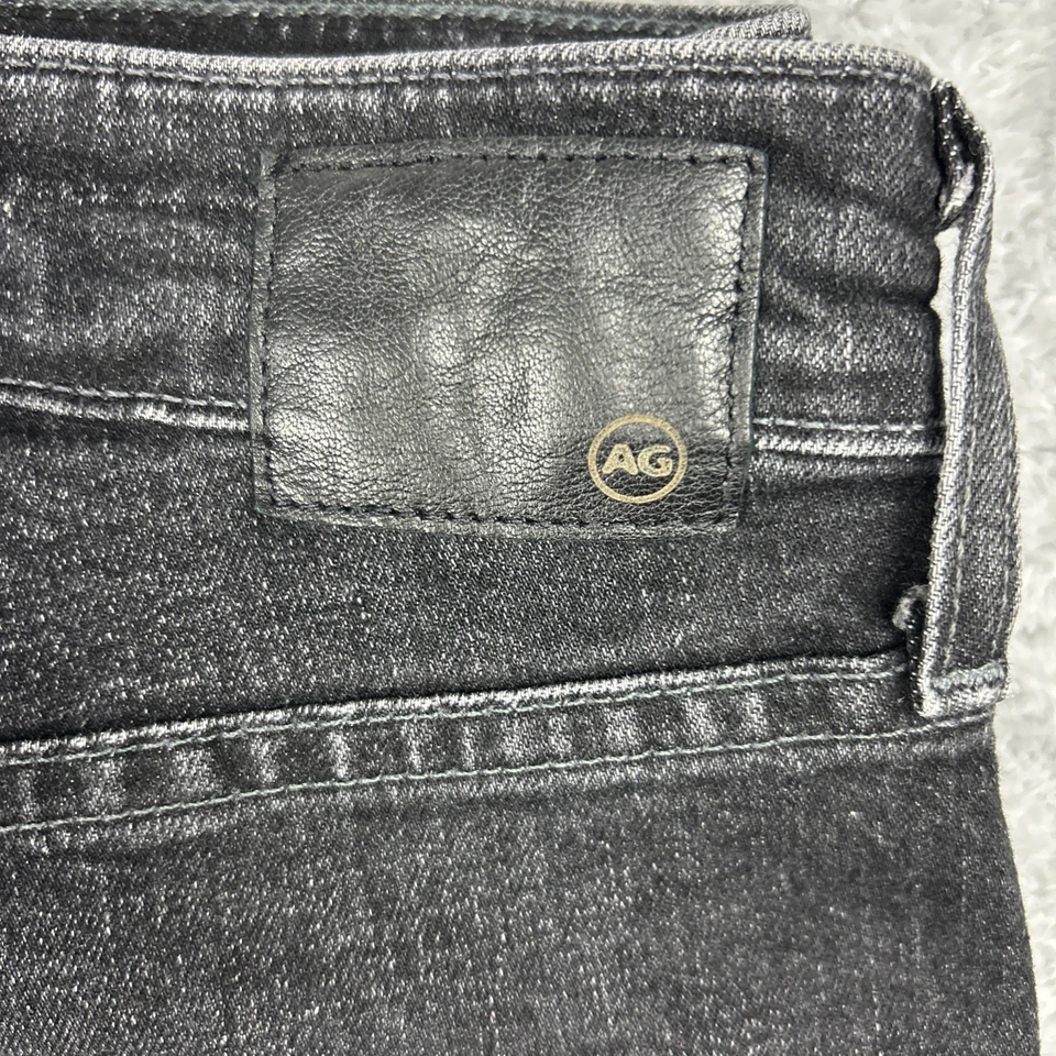 AG Adriano Goldschmied 28 R Ex Boyfriend Slim Slouchy Slim Black Jeans - Image 4 of 4