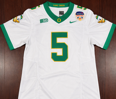 #ad Dante Moore Oregon Ducks ORANGE BOWL Football Jersey White Stitched $59.99