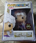 Funko Pop One Piece Luffy Gear Five Glow Chase #1607 With Hard Protector