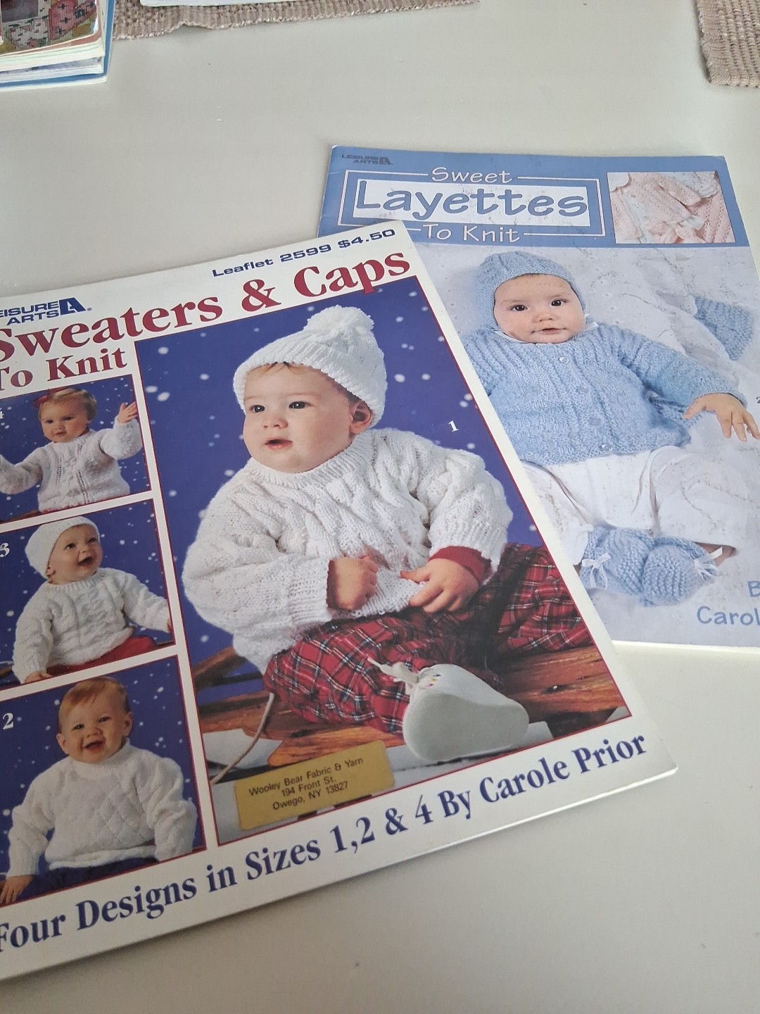 Baby Knitting Patterns - Sweaters, Caps, & Layettes
